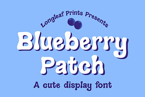 Blueberry Patch Handwritten Font