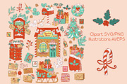 Santa Post office bundle, a Seasonal Illustration by Carpet Tapete Pretzel (Thumbnail 3 of 24)