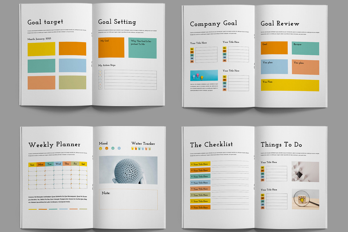 Daily Planner Template Layout, a Stationery Template by ContestDesign (Photo 3 of 3)