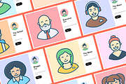 Flat Professional Avatars, a Duotone Icon by Brickclay (Thumbnail 4 of 10)