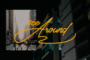 Samanta - Monoline font, a Script Font by mahstudios (Thumbnail 2 of 8)
