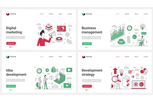 Idea development, strategy and, a Person Illustration by Lemberg Vector