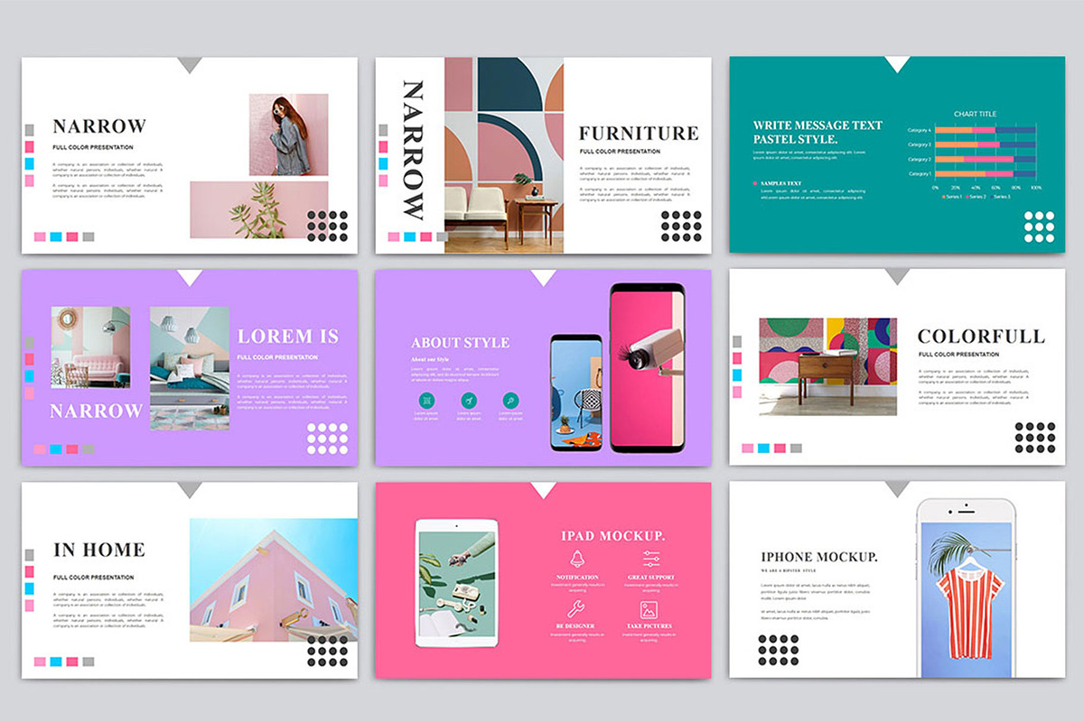 Narrow - Pastel Google Slide, a Presentation Template by TypeMakers (Photo 2 of 4)