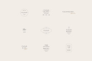 Fleur Minimal Logo Kit Ai Eps Psd, a Branding & Logo Template by Feel This (Thumbnail 4 of 13)