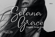 Solana Grace – Elegant Script Font, a Script Font by RagamKata (Thumbnail 1 of 12)