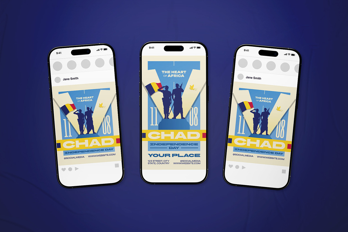 Chad Independence Day Flyer Set, a Flyer Template by The Good Store (Photo 2 of 2)