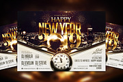 Happy New Year Flyer Template, a Flyer Template by InTheSky15 (Thumbnail 4 of 4)