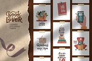 Reading lover - clipart & lettering, an Education Illustration by Lana Sham (Thumbnail 1 of 8)