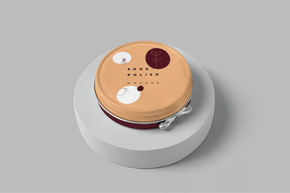 Shoe Polish Tin Mockups, a Product Mockup by megostudi0 (Photo 6 of 6)