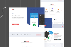 Wiloa - Landing Page UI Kit