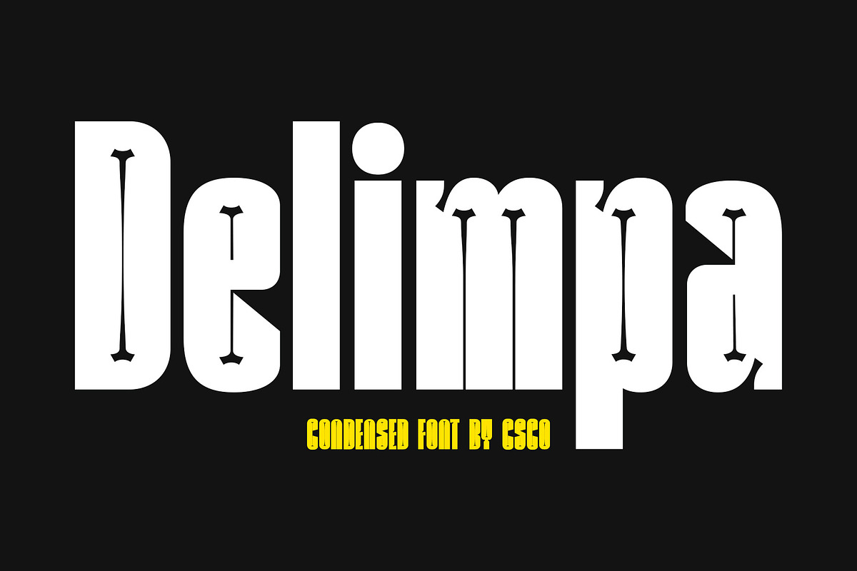 Delimpa – Inktrap Font, a Sans Serif Font by Craft Supply Co. (Photo 1 of 8)