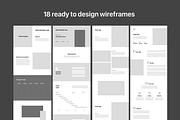 UI UX Design Portfolio Wireframe, a Wireframe Template by RedRiver Studio (Thumbnail 6 of 6)
