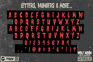 Wolf Moon Spooky Font