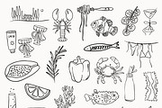 140 + Hand-Drawn Summer Set, an Object Illustration by Veyla (Thumbnail 6 of 16)