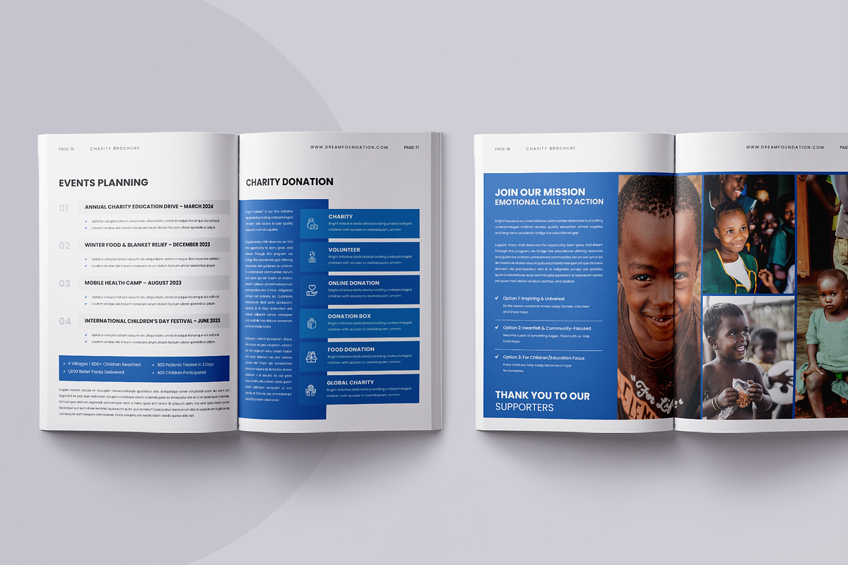 Charity Brochure | Canva, a Brochure Template by ArtisticLand (Photo 7 of 8)