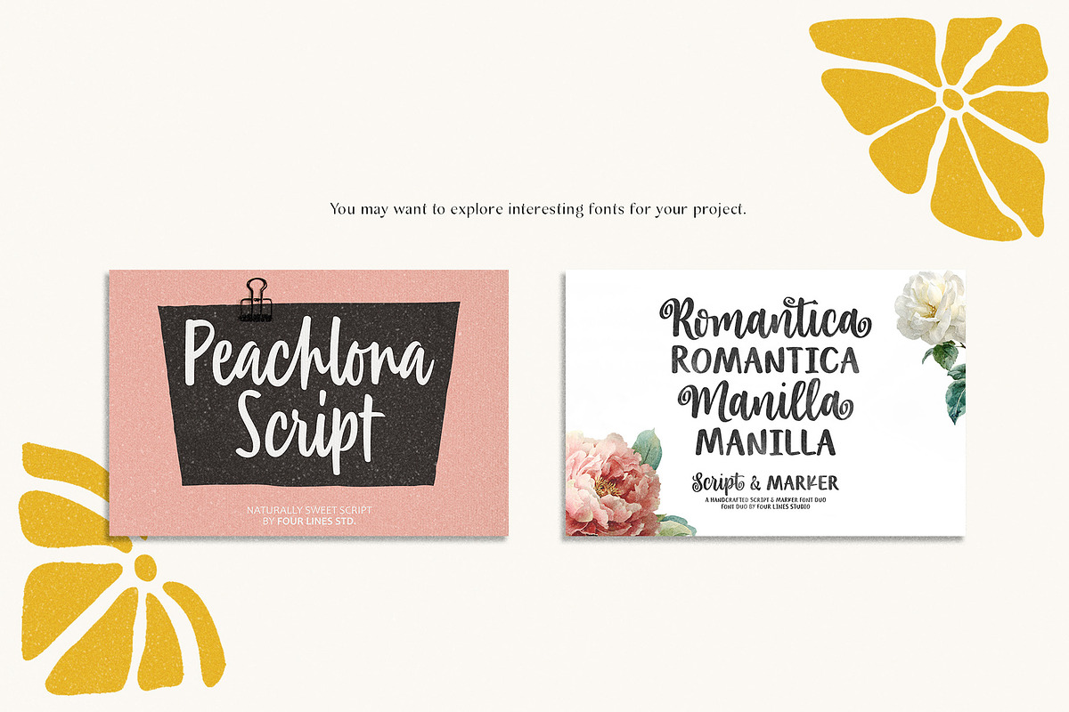 Daisy Stitch: A charming handwritten, a Handwritten Font by Four Lines Std. (Photo 9 of 9)