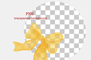 Whimsical Butter Yellow Bows clipart, a Decorative Illustration by Oleksandra Illustrates (Thumbnail 4 of 13)