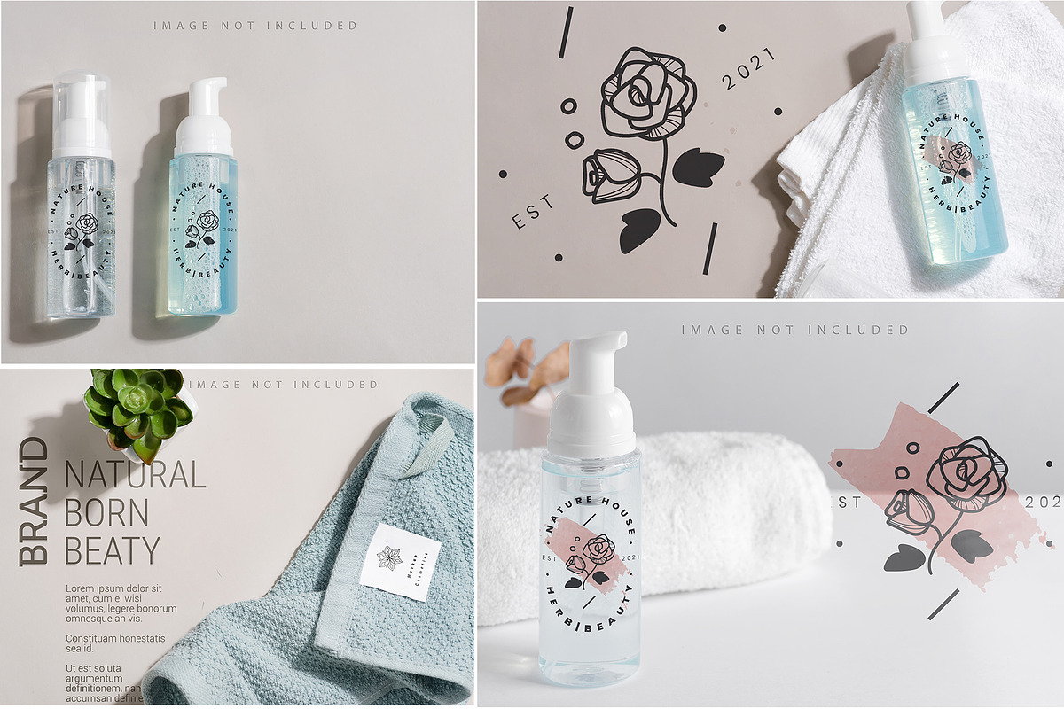 Cosmetic Pump Bottle Mockup Set, a Cups & Container Mockup by YuMyart (Photo 3 of 6)