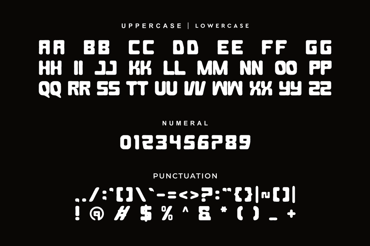 Mosaxe - Techno Round Font, a Sans Serif Font by Iqsiart Studio (Photo 6 of 7)