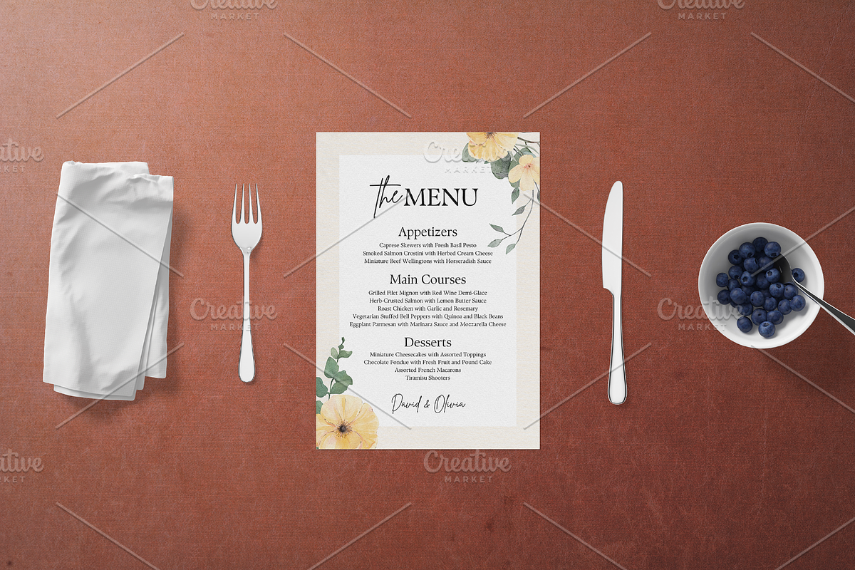 Wedding Suite Floral Canva Template, a Marketing Template by ArbaStudio (Photo 5 of 5)