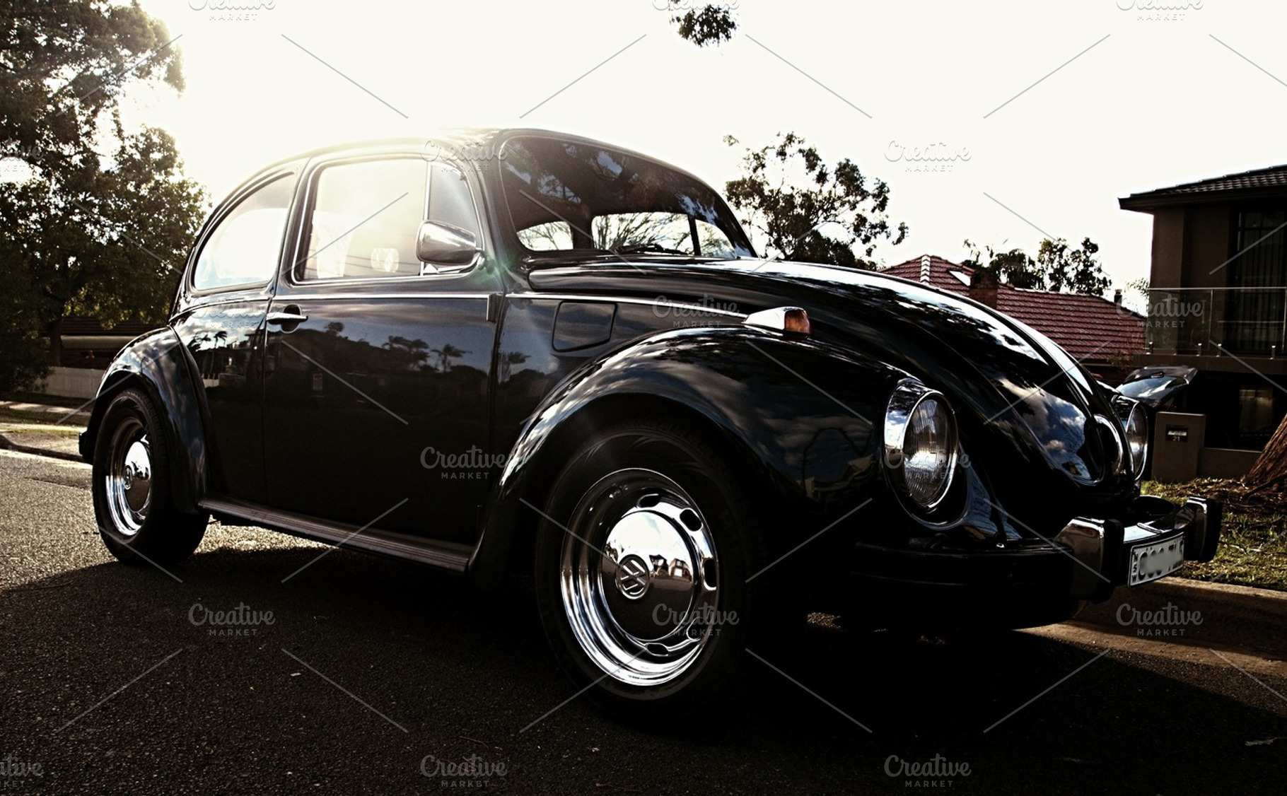 Black Volkswagen Beetle