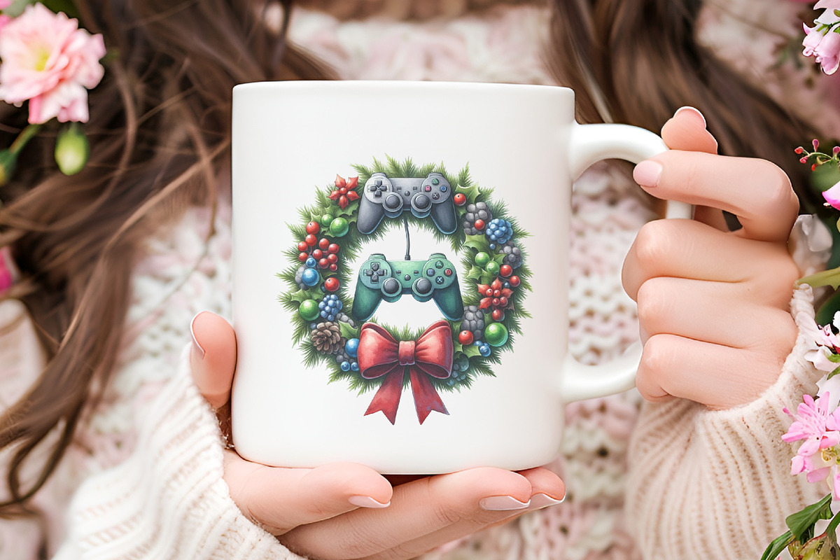Christmas Gamer Clipart, an Illustration by RobertsArt (Photo 2 of 7)
