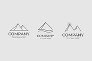 Minimal mountain logo collection, a Branding & Logo Template by Medianeka (Thumbnail 3 of 5)