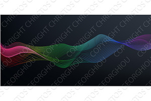 Rainbow Background Abstract Lines, an Illustration by Christos Georghiou