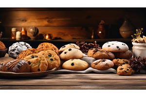 meal table food background ai, a Food & Drink Photo by pikepicture