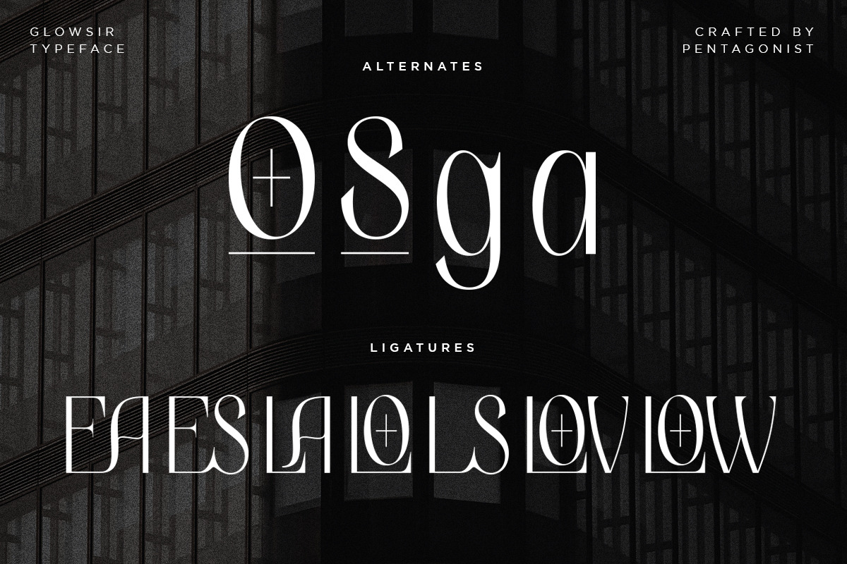Glowsir | Modern Display, a Serif Font by Pentagonistudio (Photo 9 of 10)