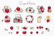Strawberry Summer - Vector Clipart, an Object Graphic by Christine Krahl (Thumbnail 3 of 6)
