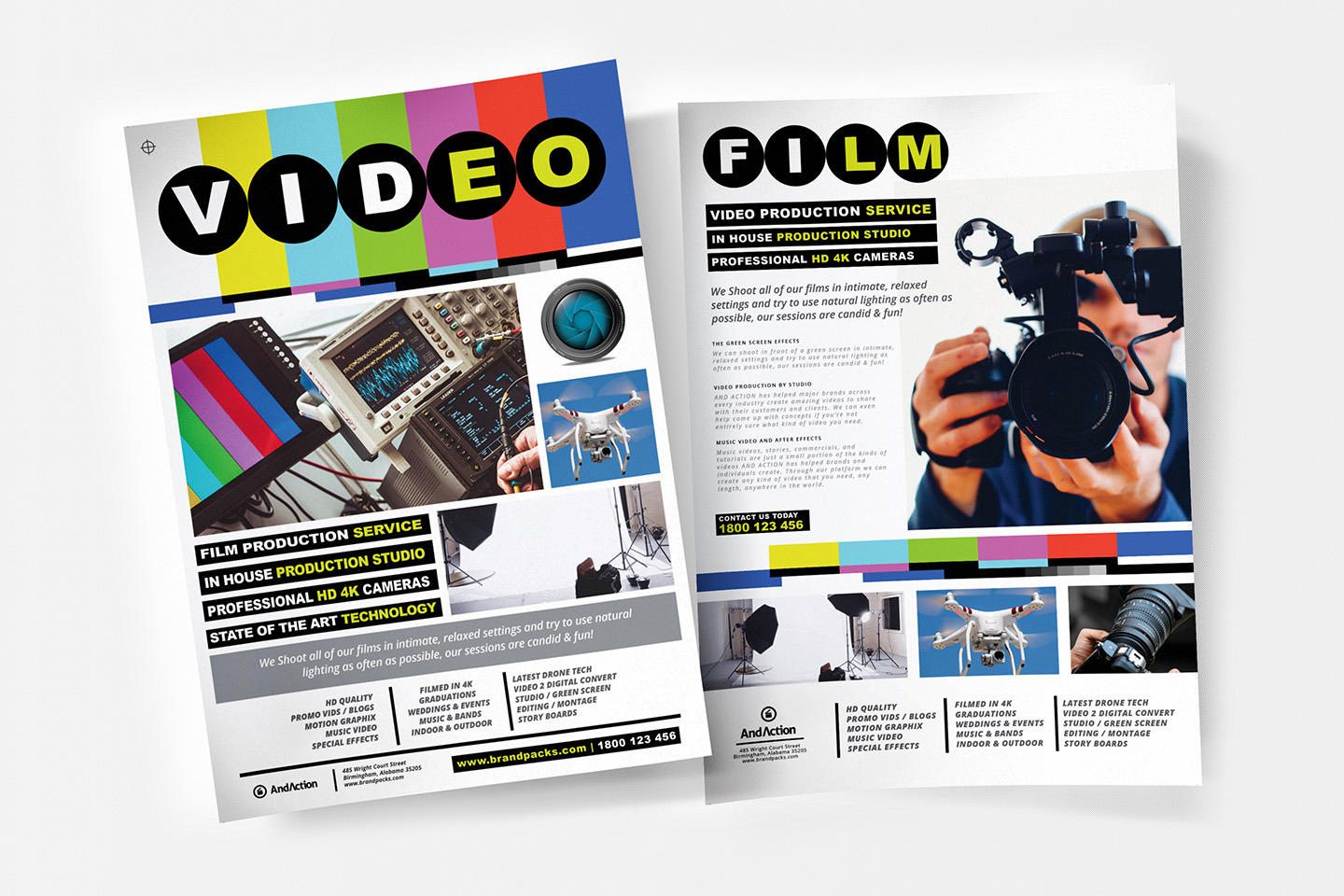 A4 Videographer Poster Template, a Flyer Template by BrandPacks