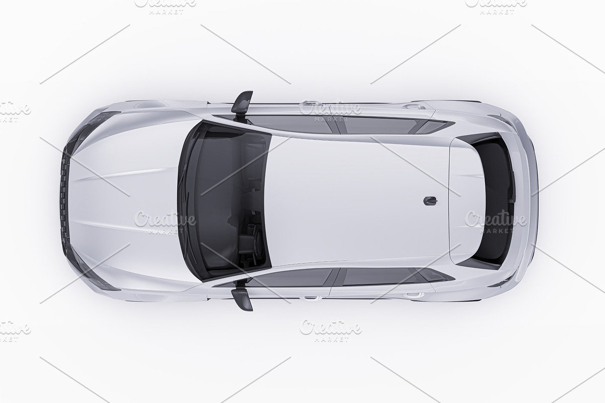 Performance Sportback Hatchback Set, an Advertising Mockup by Halal Graphic Studio (Photo 12 of 12)