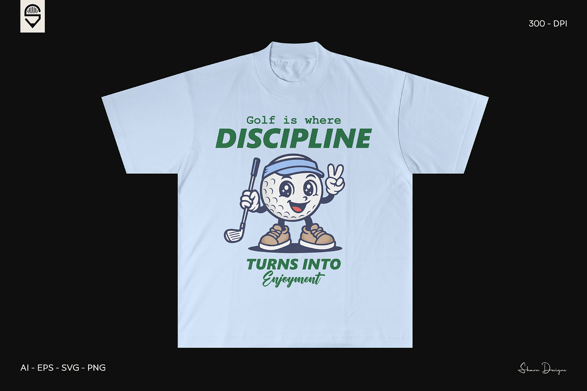Retro Golf Character Designs Bundle, a Sport Illustration by shaondesigns (Photo 3 of 6)