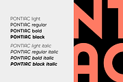 Pontiac Font Collection (Full set), a Sans Serif Font by S&C Type (Thumbnail 2 of 10)
