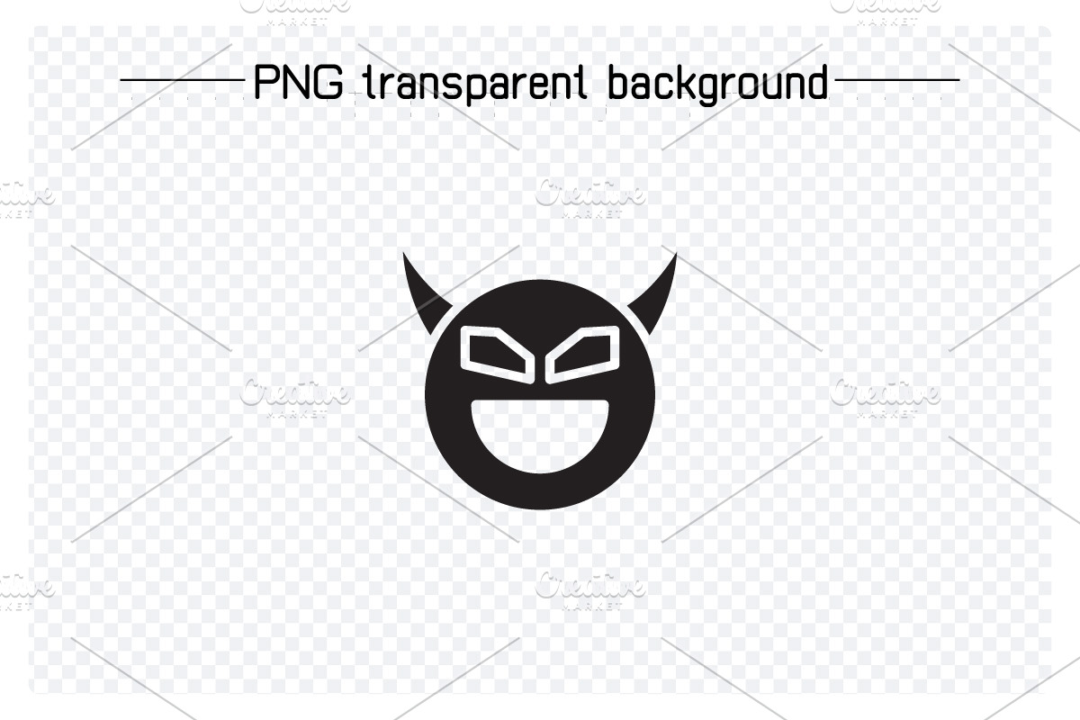 Smile Devil Emoticons Set, a Solid Icon by Designfour (Photo 6 of 7)