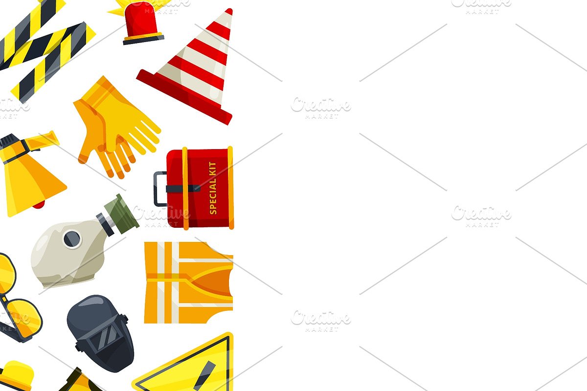 Yellow safety equipment and, a Pattern Graphic by Onyx (Photo 3 of 3)