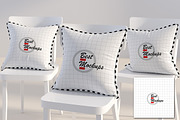 Three square PILLOWS mockup styled, a Product Mockup by BestMockups (Thumbnail 2 of 2)
