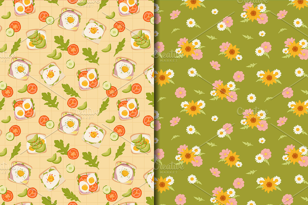 Summer Picnic Pattern Bundle, a Pattern Graphic by CreativeChristiana (Photo 9 of 9)