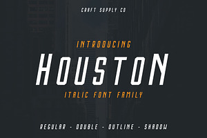 Houston Italic Font Family