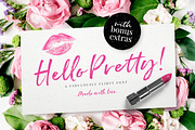 Hello Pretty! Casual Brush Font, a Script Font by Nicky Laatz (Thumbnail 1 of 15)