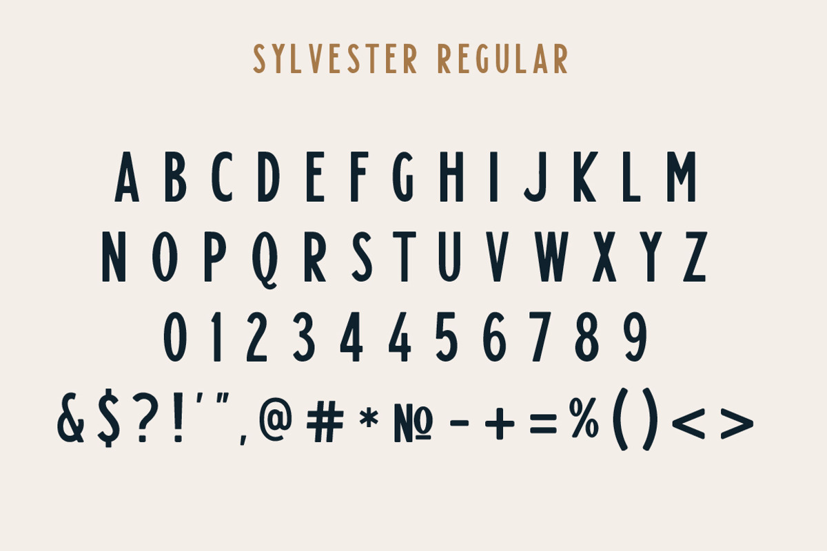 Sylvester Typeface preview 2