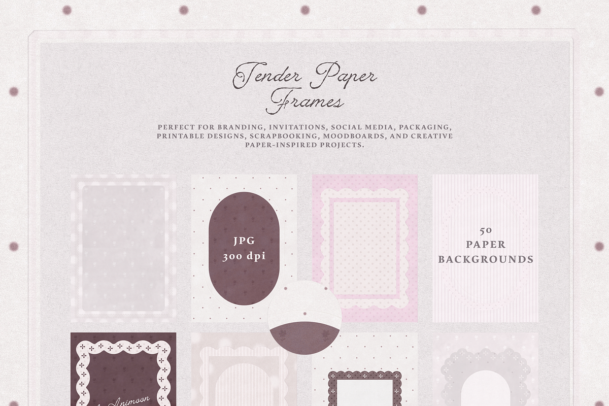 Tender Paper Frames, a Background Graphic by Animoon (Photo 16 of 18)