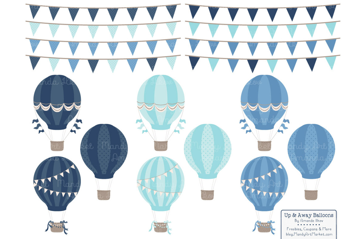 Oceana Hot Air Balloons & Patterns, an Illustration by Amanda Ilkov (Photo 4 of 5)