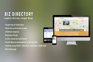 BIZ DIRECTORY - Drupal Theme