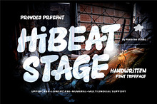 Hibeat Stage a Handwritten Font