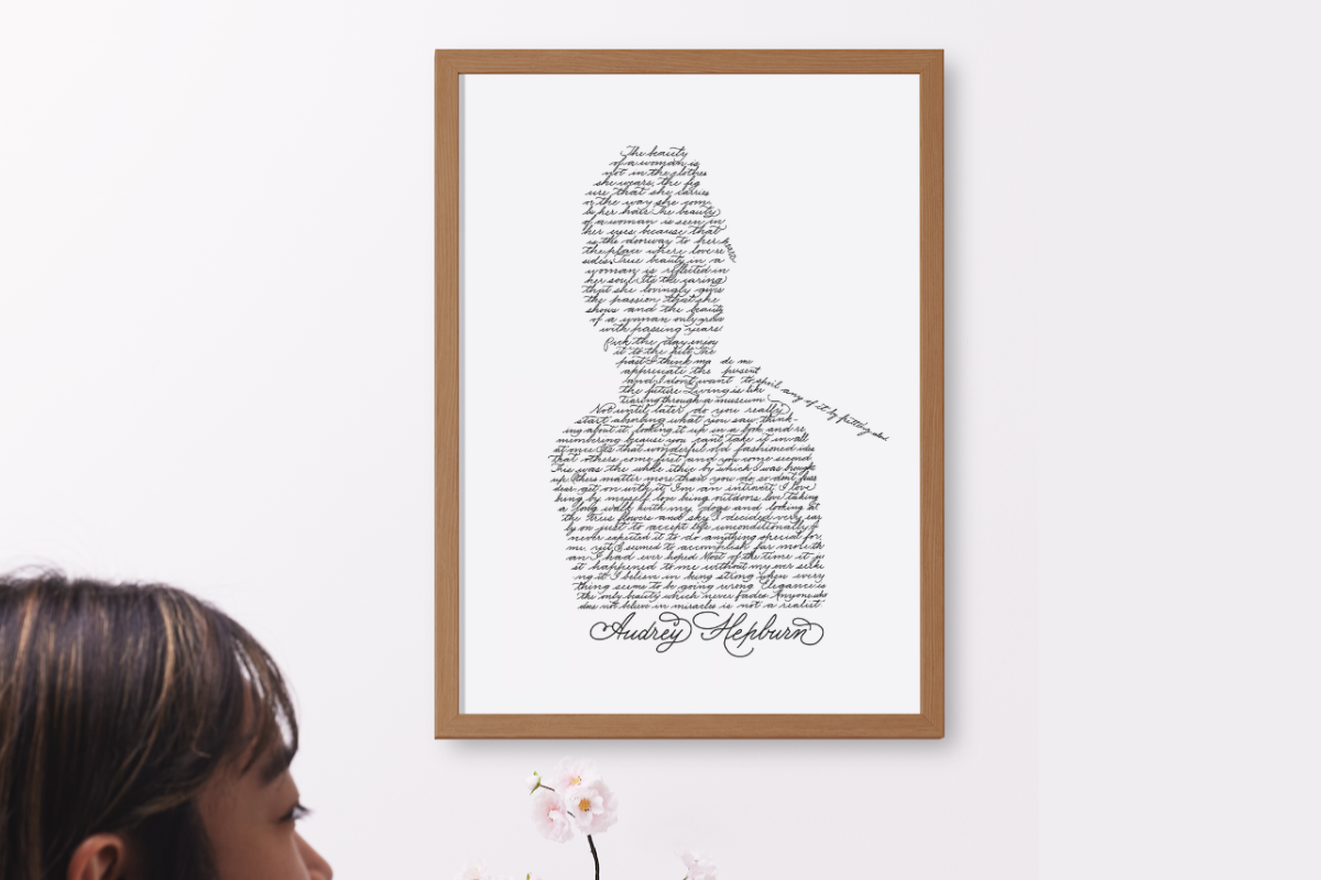 Audrey Hepburn Quote Art Silhouette, a Person Illustration by An Inkling Of Curry (Photo 2 of 4)