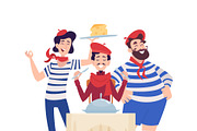 French family celebrating with, a Person Illustration by Onyx (Thumbnail 3 of 3)