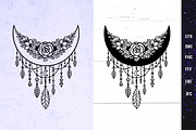 Crescent Moon Dreamcatcher, a Graphic by Digital_Craftyfox (Thumbnail 7 of 7)