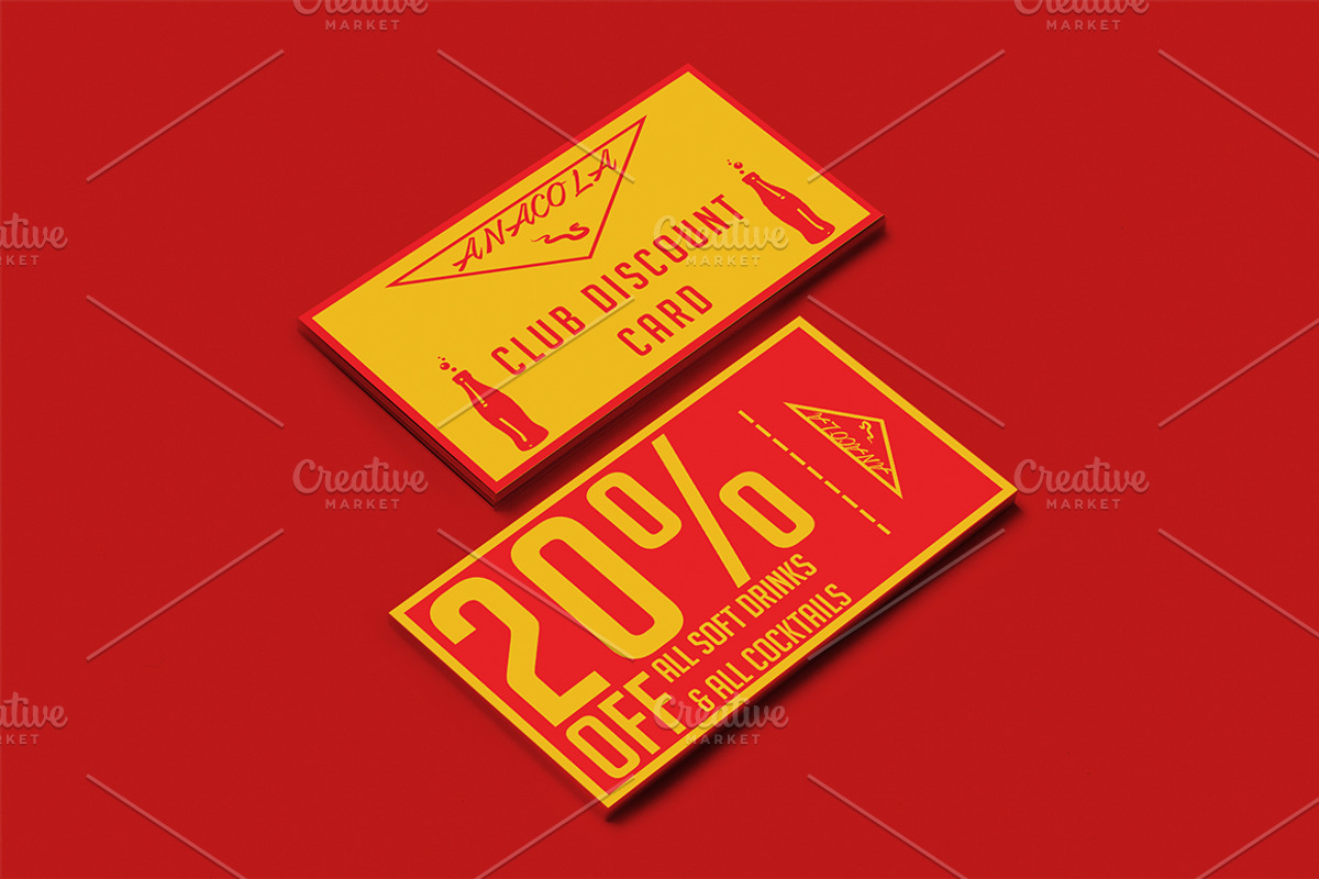 Beach Bar Club Card, a Card Template by Konakchiev (Photo 2 of 3)